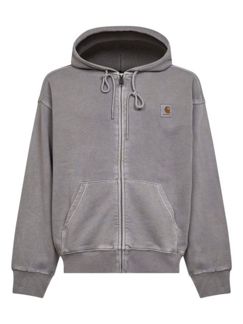 Carhartt WIP Grey Hooded Nelson Jacket zip-up hoodie