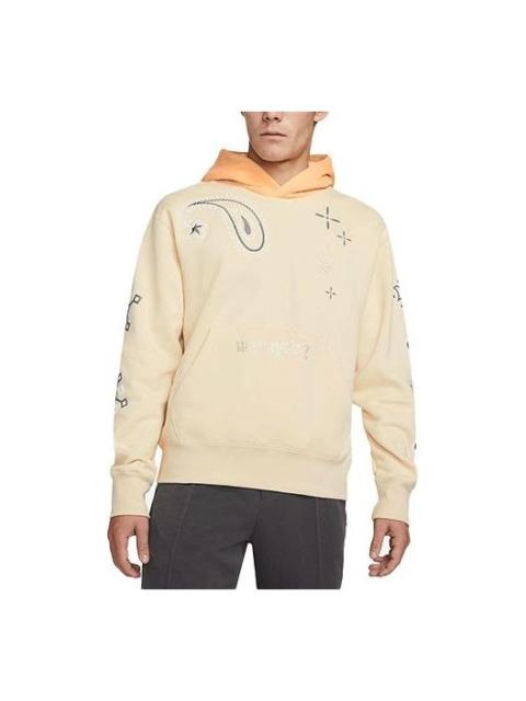 Jordan Men's Air Jordan Casual Sports Printing Logo Light Yellow DO2504-235