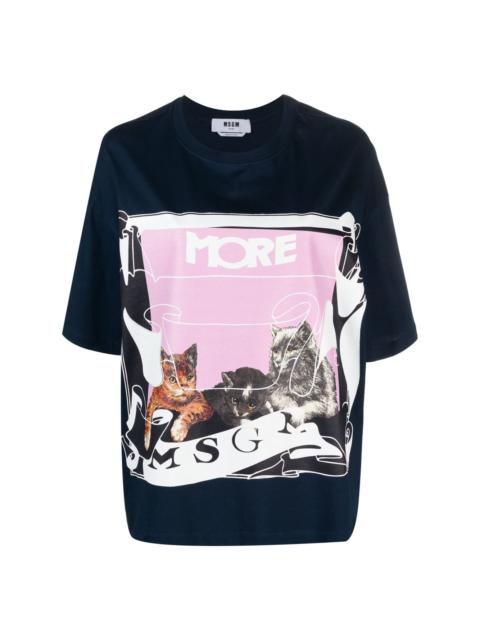 x Lorenza Longhi graphic-print cotton T-shirt