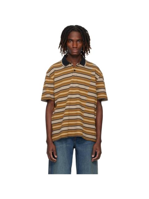 Isabel Marant Orange & Brown Safko Polo