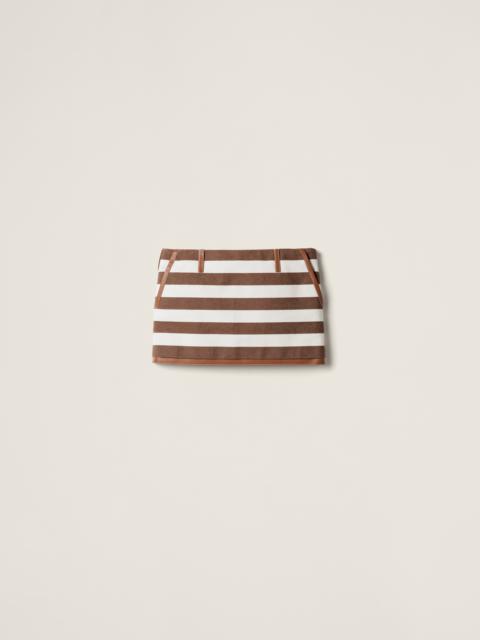 Miu Miu Striped miniskirt