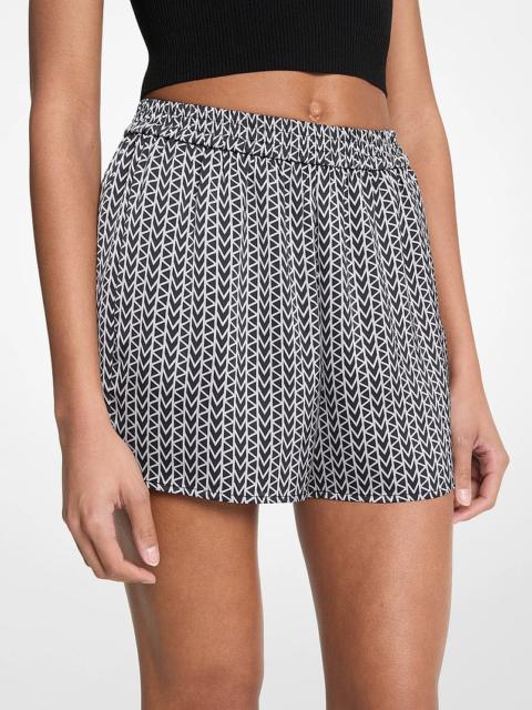 MICHAEL KORS MK2000 Logo Satin Shorts