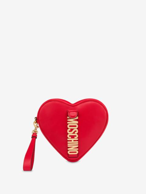 Moschino MOSCHINO BELT CALFSKIN HEART BAG