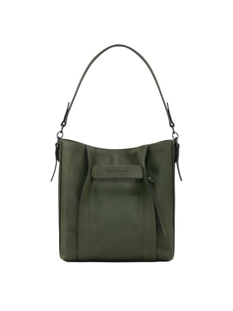 Longchamp Longchamp 3D M Hobo bag Khaki - Leather