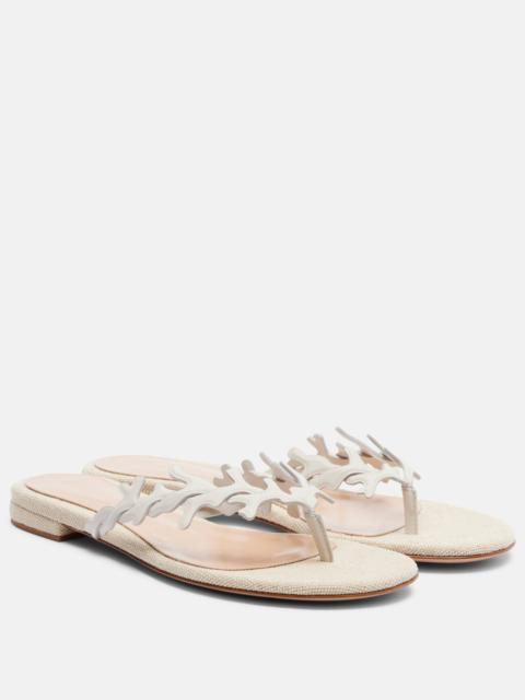 Gianvito Rossi Paros leather thong sandals