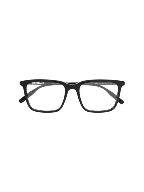 Montblanc rectangular frame glasses