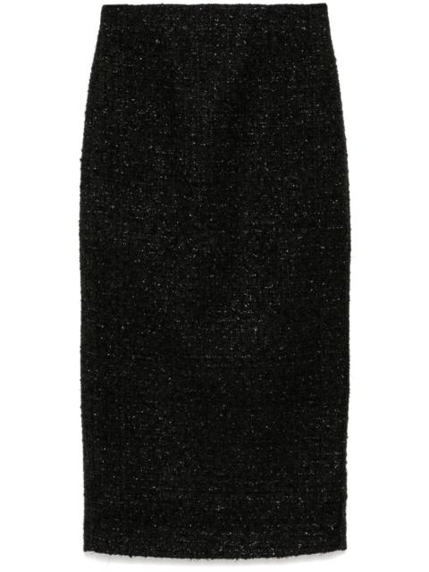 ROLAND MOURET boucle midi skirt