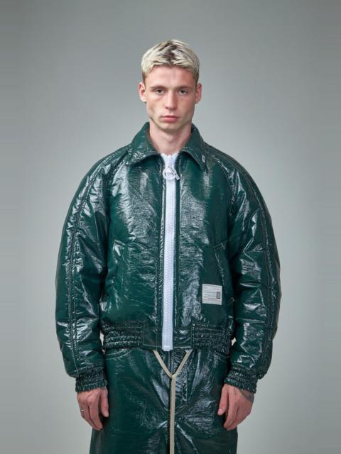 Fake Enamel Puffer Blouson