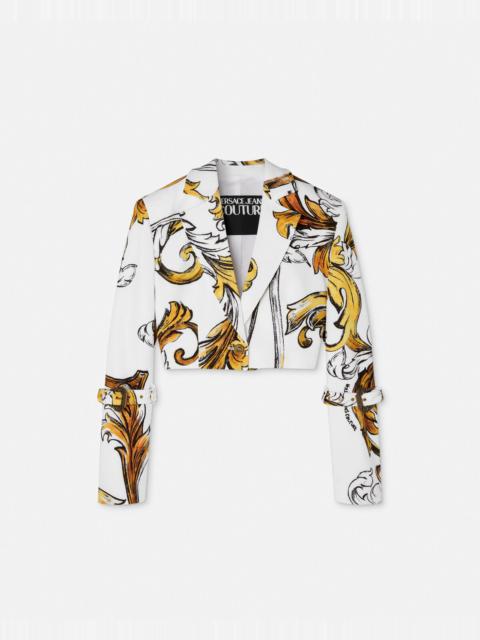 VERSACE JEANS COUTURE Outline Barocco Crop Jacket