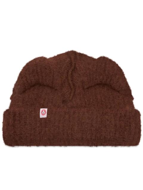 CHARLES JEFFREY LOVERBOY ALPACA CHUNKY EARS BEANIE (BROWN)