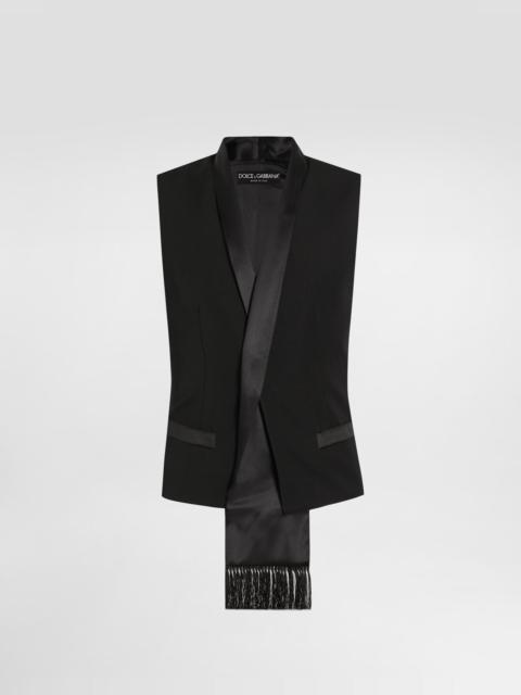 Dolce & Gabbana Wool gabardine vest