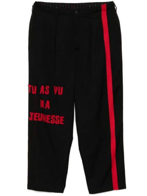 Yohji Yamamoto patchwork trousers
