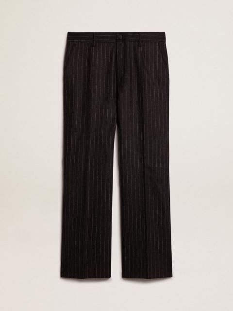 Men’s pants in dark gray wool