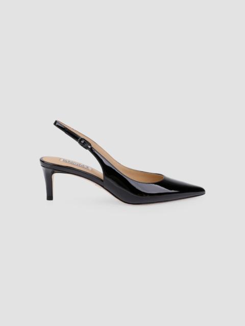 BADGLEY MISCHKA Women's Ruthie II 55MM Patent Leather Slingback Pumps - Black Patent