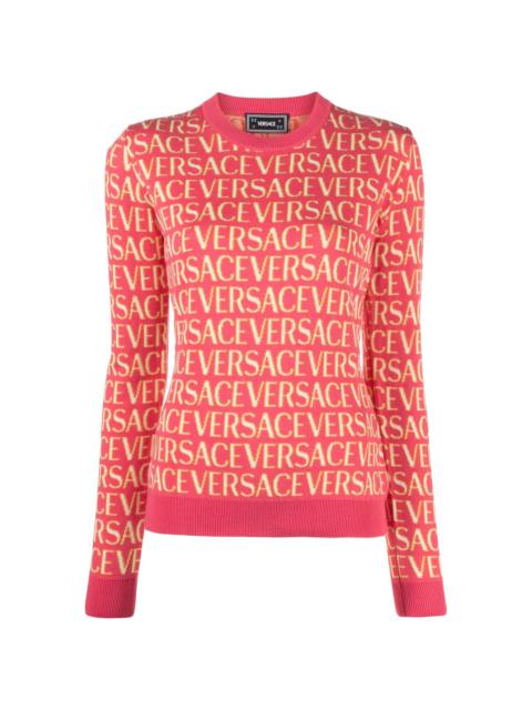 Versace Allover knitted top
