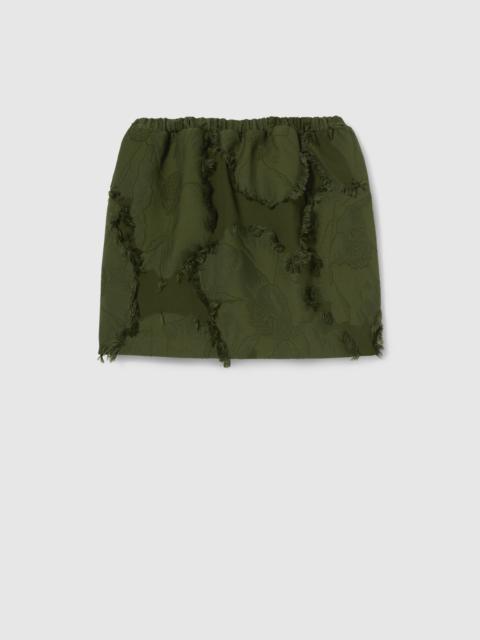 GUCCI Wool blend fil coupé mini skirt