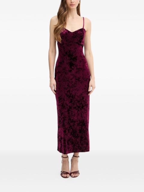 GUESS USA velvet slip maxi dress