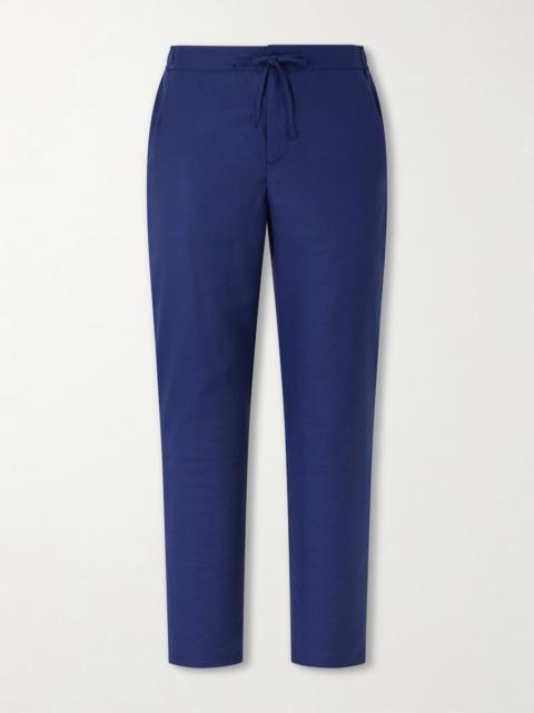 FRESCOBOL CARIOCA Straight-Leg Cotton Suit Trousers