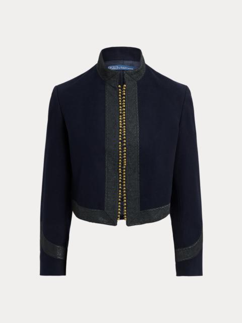 Polo Ralph Lauren Embellished Cotton Cropped Jacket
