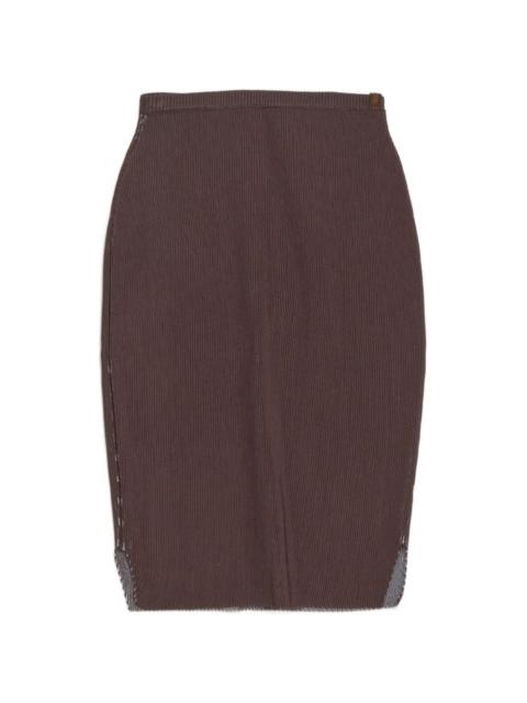 ISA BOULDER ribbed midi skirt