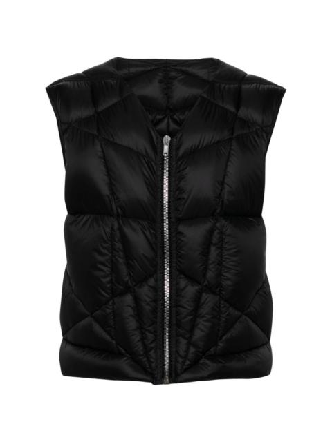 Rick Owens padded zip-up gilet