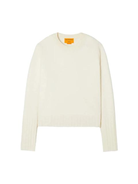 SHRUNKEN POINTELLE CREW CREAM