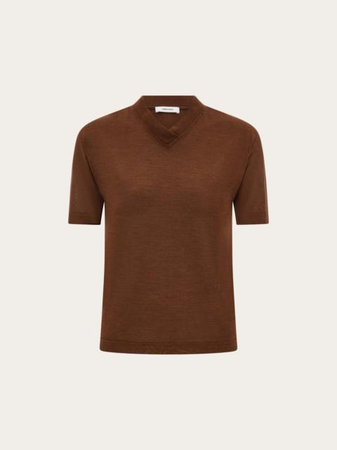 FERRAGAMO Silk T-shirt