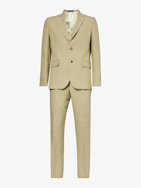 The Soho regular-fit linen suitt
