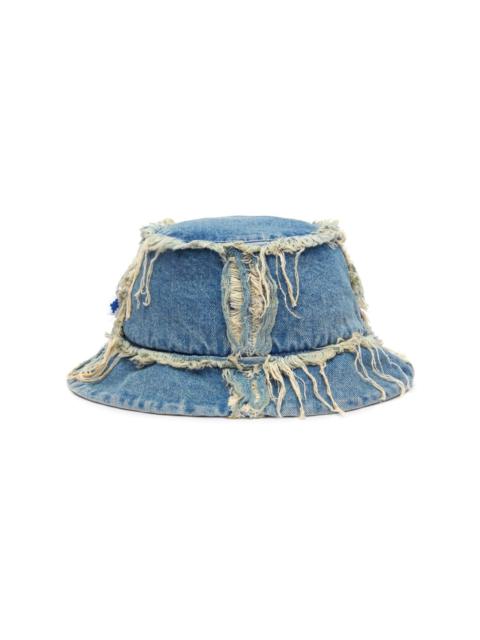 Marcelo Burlon County Of Milan raw-cut denim bucket hat
