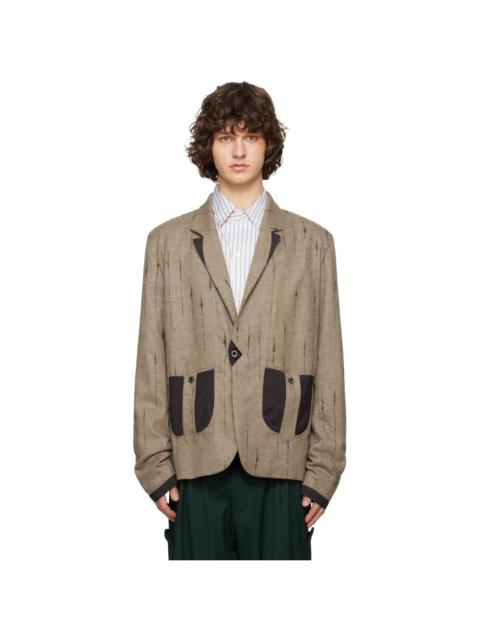 Kiko Kostadinov Brown Veca Tailored Blazer