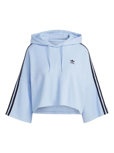 adidas (WMNS) adidas Cropped Hoodies 'Blue' IC5460