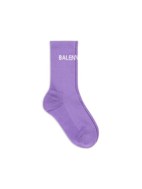 BALENCIAGA Women's Balenciaga Tennis Socks in Purple