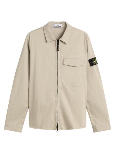 Stone Island Stone Island Organic Cotton Satin Zip Shirt Jacket
