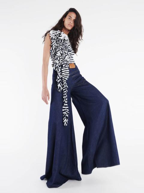 A.W.A.K.E. MODE SUPER WIDE LEG MIRROR JEANS INDIGO RINSE WASH