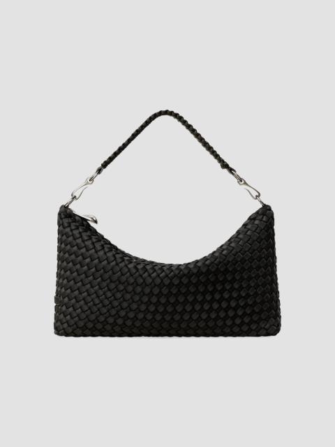 NAGHEDI Women's Porto Small Half-Moon Shoulder Bag - Onyx