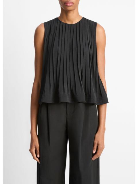 Vince Pleated A-Line Top
