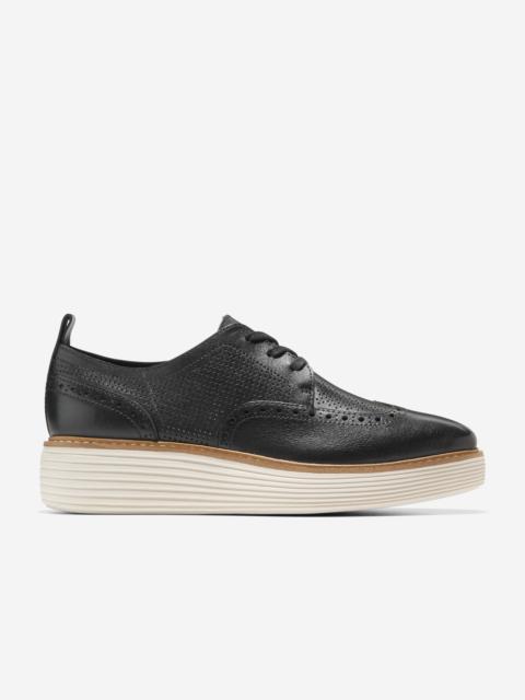 COLE HAAN Women's ØriginalGrand Platform Wingtip Oxfords
