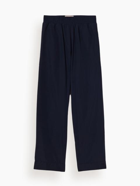 Plan C Taffeta Trousers in Navy