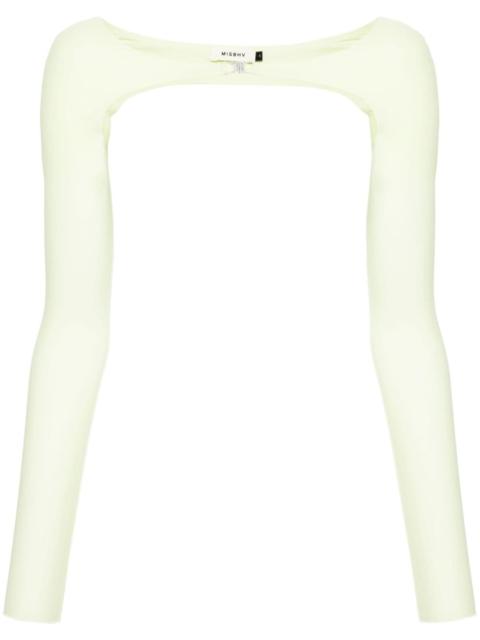 MISBHV logo-plaque long-sleeve shrug