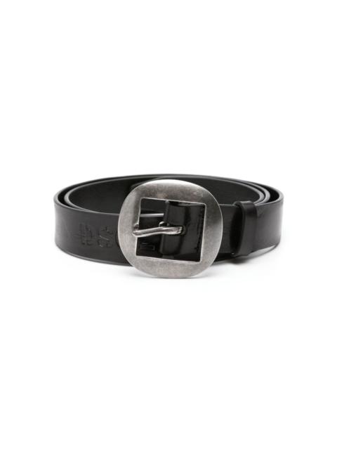 DSQUARED2 logo-debossed leather belt