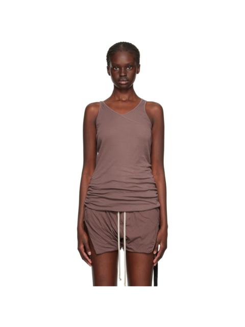 Rick Owens DRKSHDW Purple Double Ziggy Banana Tank Top