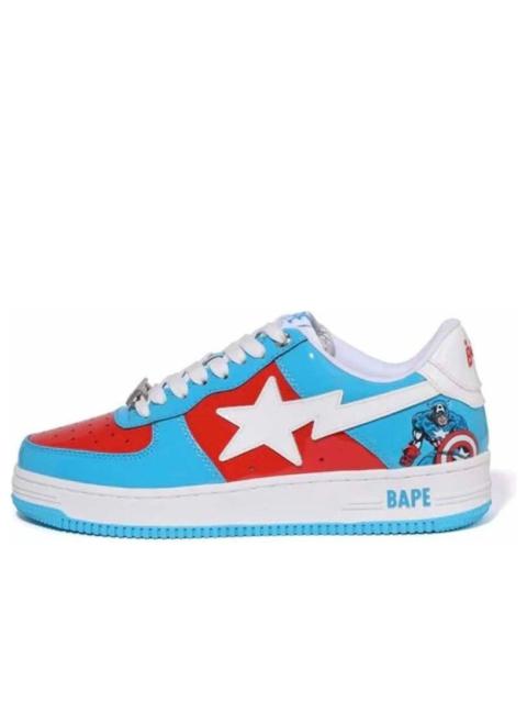 A BATHING APE® A BATHING APE x Marvel Bape Sta Low 'Blue Captain America' 0ZXSHM191903J-BLP