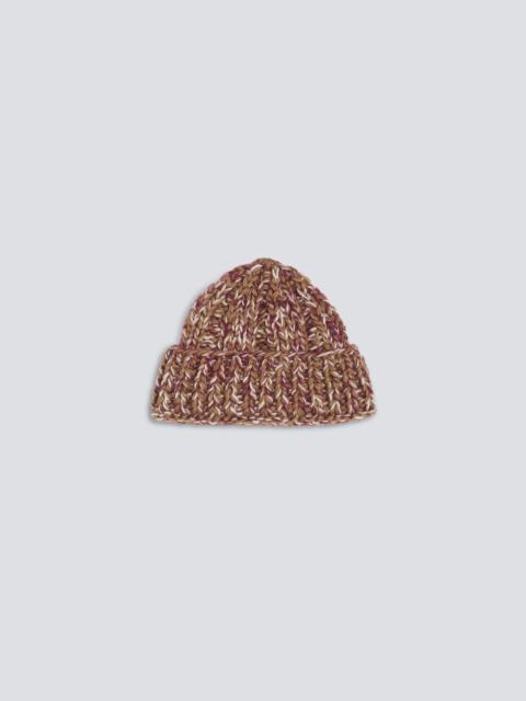 Aspesi HAND-KNITTED VIRGIN WOOL AND MOHAIR BEANIE