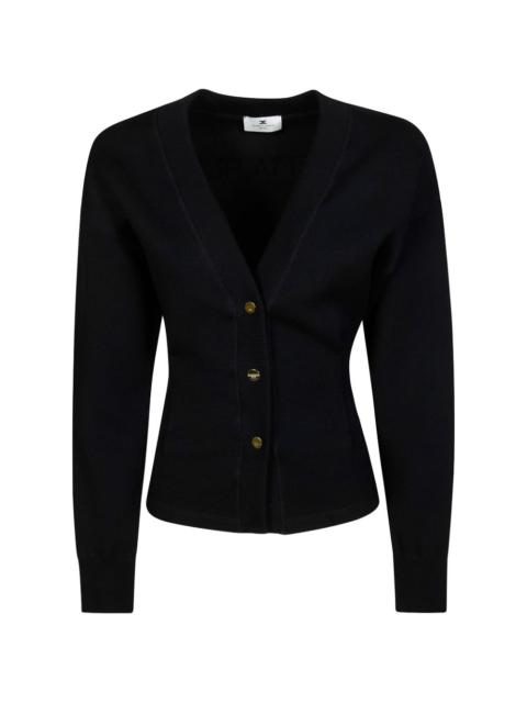 ELISABETTA FRANCHI button logo cardigan
