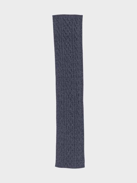 Loro Piana Men's Cable-Knit Cashmere Scarf