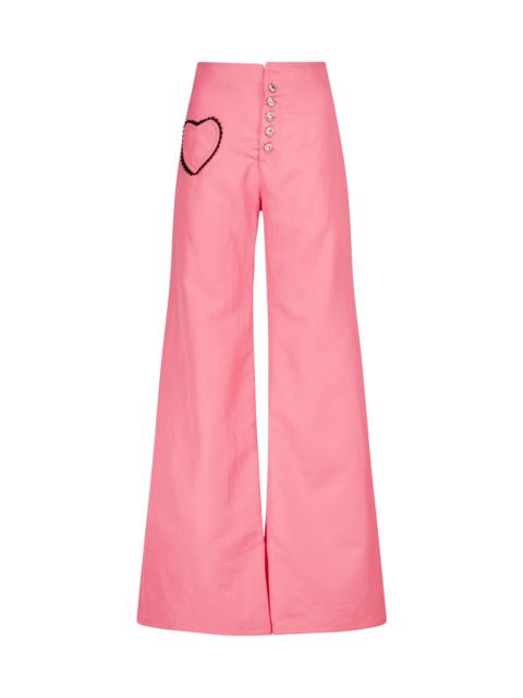 RODARTE High-rise wide-leg twill pants
