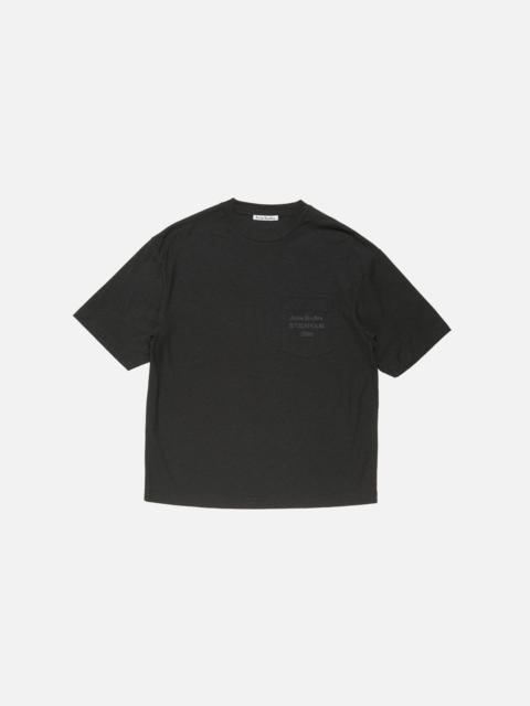 Acne Studios Logo t-shirt - Relaxed unisex fit - Black