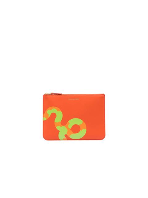 Comme Des Garçons snake-print card holder