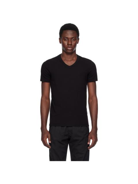 TOM FORD Black Cotton Stretch Jersey T-shirt