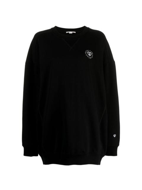 logo-patch cotton sweatshirt